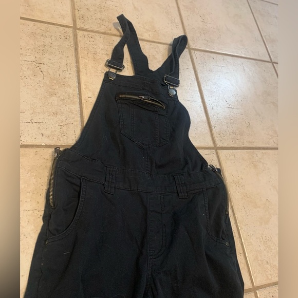 💜 Triple Five Soul Black Cotton Zip Detail Overalls - XS - Picture 2 of 15
